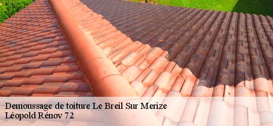 Demoussage de toiture  le-breil-sur-merize-72370 Léopold Rénov 72