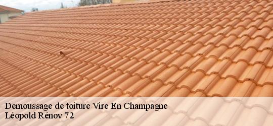 Demoussage de toiture  vire-en-champagne-72350 Léopold Rénov 72