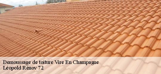 Demoussage de toiture vire-en-champagne-72350 Léopold Rénov 72