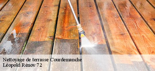 Nettoyage de terrasse  courdemanche-72150 Léopold Rénov 72