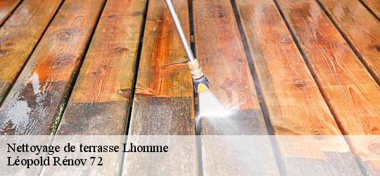 Nettoyage de terrasse  lhomme-72340 Léopold Rénov 72