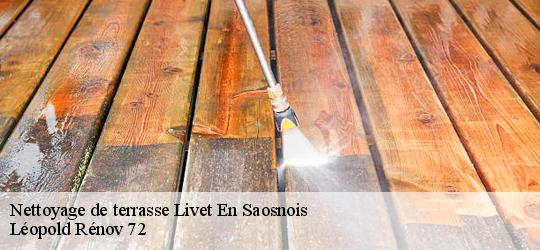 Nettoyage de terrasse  livet-en-saosnois-72610 Léopold Rénov 72