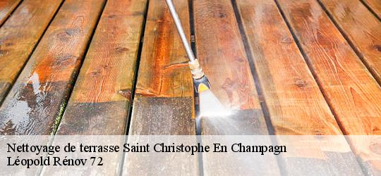 Nettoyage de terrasse saint-christophe-en-champagn-72540 Léopold Rénov 72