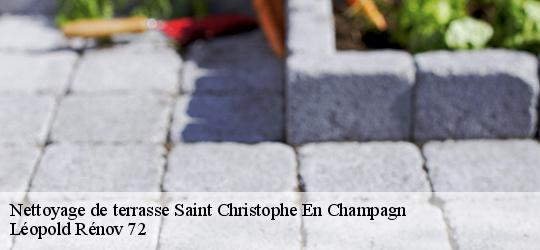 Nettoyage de terrasse saint-christophe-en-champagn-72540 Léopold Rénov 72