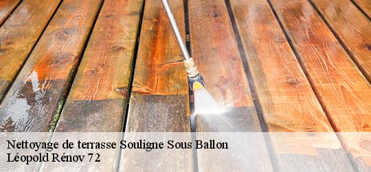 Nettoyage de terrasse  souligne-sous-ballon-72290 Léopold Rénov 72