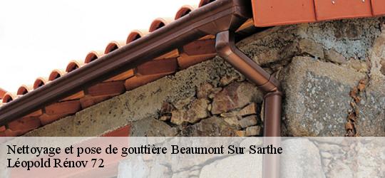 Nettoyage et pose de gouttière  beaumont-sur-sarthe-72170 Léopold Rénov 72