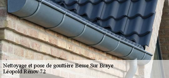 Nettoyage et pose de gouttière  besse-sur-braye-72310 Léopold Rénov 72