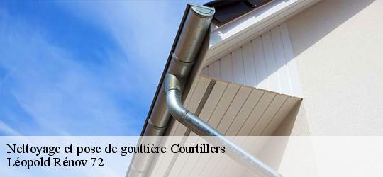 Nettoyage et pose de gouttière  courtillers-72300 Léopold Rénov 72