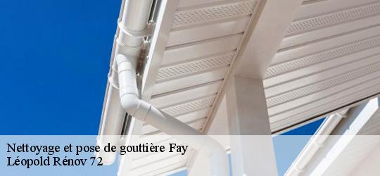 Nettoyage et pose de gouttière fay-72550 Léopold Rénov 72