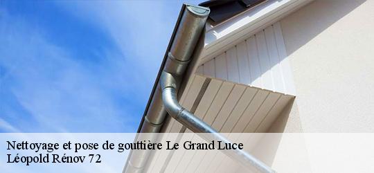 Nettoyage et pose de gouttière  le-grand-luce-72150 Léopold Rénov 72