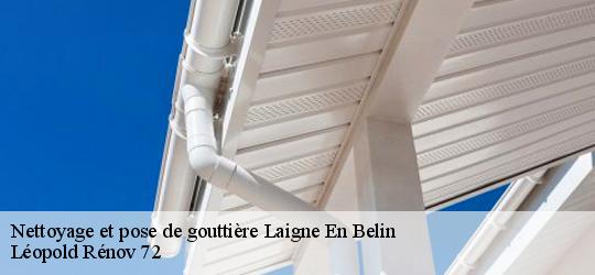 Nettoyage et pose de gouttière laigne-en-belin-72220 Léopold Rénov 72