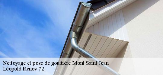Nettoyage et pose de gouttière  mont-saint-jean-72140 Léopold Rénov 72