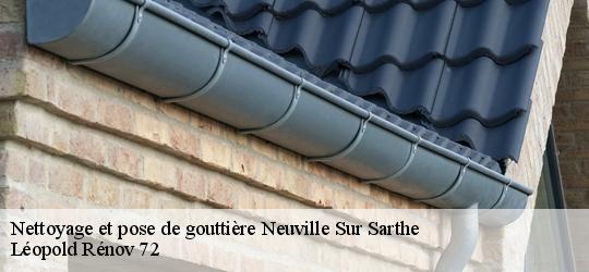 Nettoyage et pose de gouttière  neuville-sur-sarthe-72190 Léopold Rénov 72