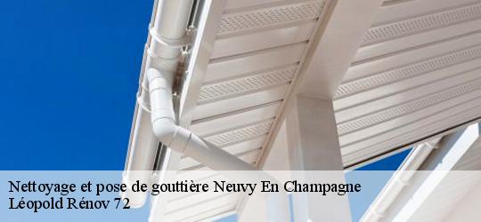 Nettoyage et pose de gouttière  neuvy-en-champagne-72240 Léopold Rénov 72