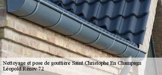 Nettoyage et pose de gouttière saint-christophe-en-champagn-72540 Léopold Rénov 72