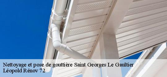 Nettoyage et pose de gouttière  saint-georges-le-gaultier-72590 Léopold Rénov 72