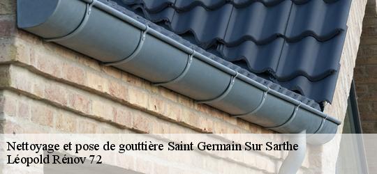 Nettoyage et pose de gouttière  saint-germain-sur-sarthe-72130 Léopold Rénov 72