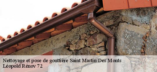 Nettoyage et pose de gouttière  saint-martin-des-monts-72400 Léopold Rénov 72