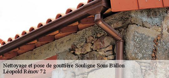 Nettoyage et pose de gouttière  souligne-sous-ballon-72290 Léopold Rénov 72