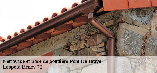 Nettoyage et pose de gouttière  pont-de-braye-72310 Léopold Rénov 72