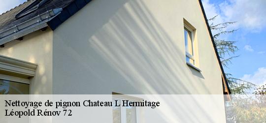 Nettoyage de pignon  chateau-l-hermitage-72510 Léopold Rénov 72