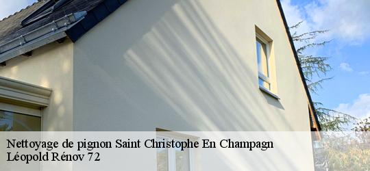 Nettoyage de pignon saint-christophe-en-champagn-72540 Léopold Rénov 72