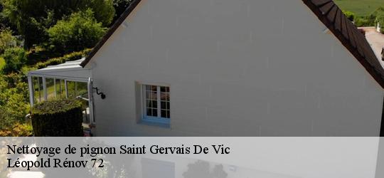 Nettoyage de pignon  saint-gervais-de-vic-72120 Léopold Rénov 72