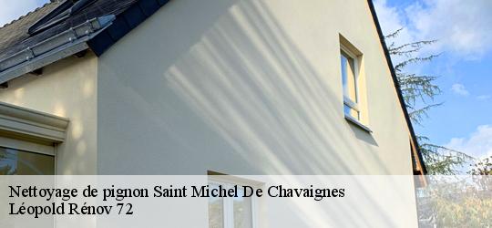 Nettoyage de pignon saint-michel-de-chavaignes-72440 Léopold Rénov 72