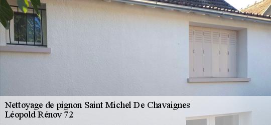 Nettoyage de pignon saint-michel-de-chavaignes-72440 Léopold Rénov 72