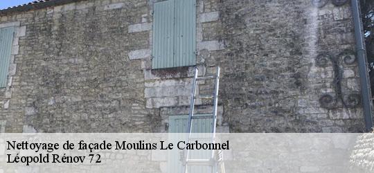 Nettoyage de façade  moulins-le-carbonnel-72130 Léopold Rénov 72