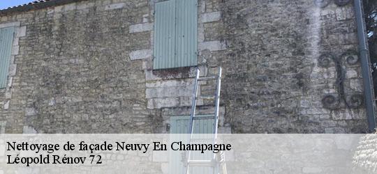 Nettoyage de façade  neuvy-en-champagne-72240 Léopold Rénov 72