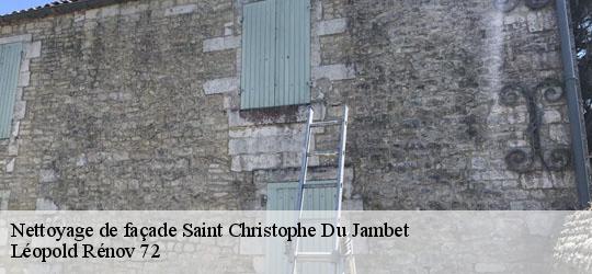 Nettoyage de façade saint-christophe-du-jambet-72170 Léopold Rénov 72