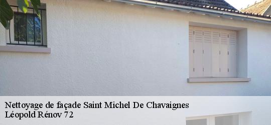 Nettoyage de façade  saint-michel-de-chavaignes-72440 Léopold Rénov 72