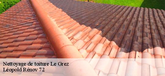 Nettoyage de toiture  le-grez-72140 Léopold Rénov 72